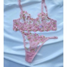 Arona Balenli Sütyen Takımı Dantel Detaylı