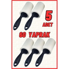 5 Adet 60 Yaprak Kıl Tüy Toplayıcı Rulo - Evcil Hayvan Rulosu Kedi Köpek Tüyü Toplama Rulosu