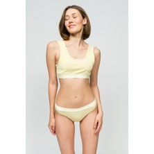 Paul Kenzie Kadın String Külot - Butter Yellow