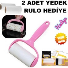 Yapışkanlı Rulo Elbise Tiftik Toplayıcı 60 Yaprak Yapışkanlı Rulo + 2 Adet Yedek Rulo Hediye