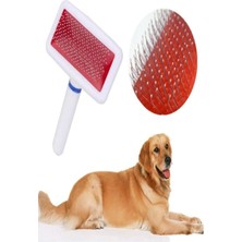 Kedi Köpek Tüyü Tarama Fırçası Telli Pire Tarağı Tüy Toplama Kedi Köpek Evcil Hayvan Fırçası Telli
