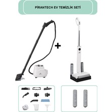 Pirantech CB-103A Buharlı Temizlik Makinesi // M-210 Şarjlı Islak & Kuru Zemin Temizleyici