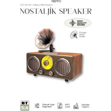 Neffo Nostalji Trend Radyo Bluetooth Özellikli Şık Tasarım Nostaljik Radyo