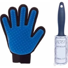 Kedi Köpek Tüy Toplama Yıkama Eldiveni + Tüy Alma Rulosu