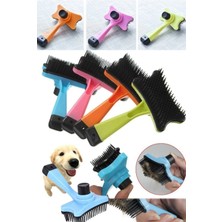 Tuşlu Tüy Bırakmaz Hijyenik Köpek ve Kediler Için Pet Tarağı