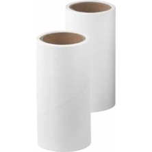 Yapışkanlı Kedi Köpek Tüy Saç Kıl Temizleyici Yedek Rulosu 2 Adet Toz Alıcı Rulo 10 M