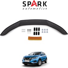 Spark Oto Aksesuar Nissan Qashqai 2017-2021 Yıl Aralığı Uyumlu Kaput Rüzgarlığı 3mm