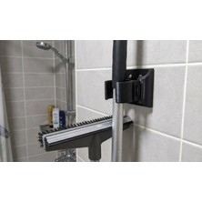 Antilop Duvar Tipi Mop & Çekpas Tutucu | 3D Baskı Banyo Organizer | Süpürge Sapı Askısı | Güçlü Sabitleme