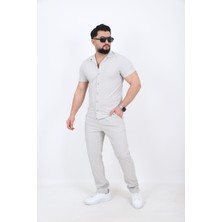 L-KOM Erkek Fitilli Kısa Kollu Takım