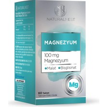 Naturalnest Magnezyum Malat Bisglisinat İçeren Takviye Edici Gıda 60 Tablet