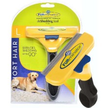 Furminatör Short Köpek Kısa Tüyler Için Tarak Large