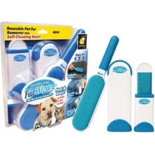 Tüy Toz Temizleyici Fırça Seti 2li Mavi Vakum