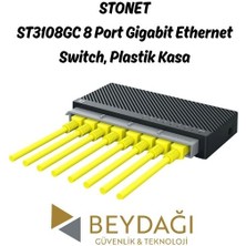 Stonet ST3108GC 8 Port Gigabit Ethernet Switch, Plastik Kasa