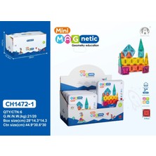 tp Buğz CH1472-1 3.75CM  Mini Magnetic Blokmetal Kutu  24 Pcs