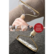 Ahşap Saplı Demir Elbise Tiftik ve Tüy Toplama Aleti | Kedi Köpek Kazak Hırka Halı Kumaş Tüy Toplama