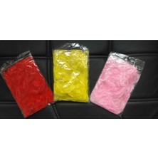 Kırmızı-Sarı-Pembe Renkli Tüy 3'set