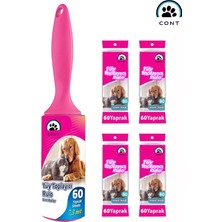 Tüy Toplayıcı Rulo + 4 Mega Yedek Rulo 60'lı