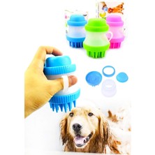 Hazneli Köpek Kedi Yıkama Masaj Fırça Aparatı