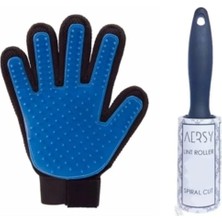 Kedi Köpek Tüy Toplama Yıkama Eldiveni Tüy Alma Rulosu Hediyeli