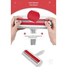 Kedi Köpek Tüy Toplayıcı Hazneli 2 Yönlü Kazak Kıyafet Elbise Halı Yatak Kıl Toz Hav Tüy Toplayıcı