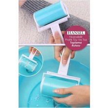 Pratik Silikon Yıkanabilir Pratik Tüy ve Toz Toplama Rulosu Aparatı | Hayvan Toz Tüy Temizleyici