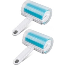 2 Adet Yıkanabilir Yapışkanlı Kedi Köpek Halı Koltuk Kıl Tüy Toz Toplama Rulosu Yıkanır Rulo Pet