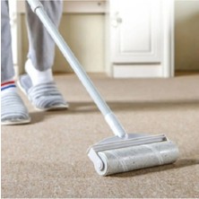 Teleskopik Uzun Saplı Yedek Başlıklı Tüy Alma Rulosu Yedek Başlıklı Tüy Toz Alıcı Rulo