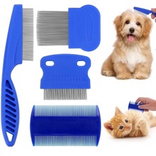 4'lü Kedi Köpek Bit ve Pire Tarağı 4'lü Set Ince Tüy Tarama