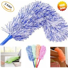 Mikrofiber Manyetik Anti-Statik Bükülebilen Toz Alma Püskülü Masaüstü - Dolap Toz Alma 2 Adet Birden