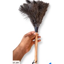 Tüy Toplayıcısı Toz Alma Aparatı 100% Orijinal Deve Kuşu Tüyü 59CM