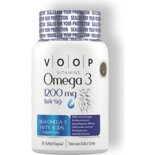 Voop Omega 3 Balık Yağı Yüksek Epa & Dha - 1200 Mg 30 Kapsül
