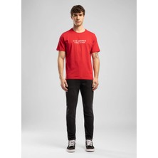 Lee Cooper Jeff Erkek Skınny Süper Dar Kesim Normal Bel Dar Paça Jean Pantolon Siyah