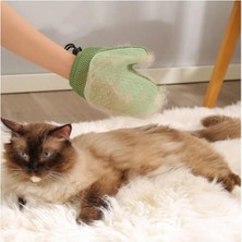 Çift Taraflı Kalın Kedi Köpek Tüy Toplama ve Yıkama Eldiveni Isırma ve Tırmalamaya Dayanıklı Eldiven