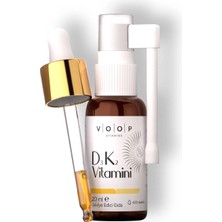 Voop Vitamin D3K2 Sprey-Damla 20 ml