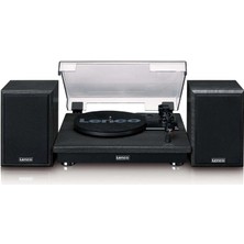 Lenco LS-100BK Bluetoothlu - 2 Harici Hoparlörlü Pikap - Siyah