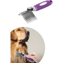  Düğüm Açıcı Pet Fırçası Emniyetli Uzun ve Çelik Dişli Kedi Köpek Tüy Kıtık Açma Tarağı