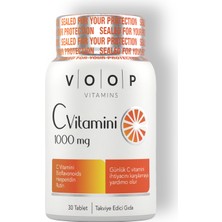 Voop Vitamin C + Turunçgil Bioflavonoidleri 1000 Mg 30 Tablet
