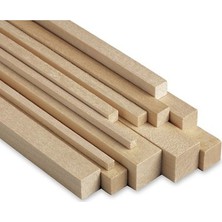 Del Rey Kibavmshop 8 x 8 mm Balsa Çıta 100 cm Maket İçin Hafif Ve Dayanıklı Malzeme