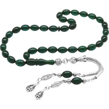 Tesbihname Kararmaz Metal Su Damlası Püsküllü Arpa Kesim Bilek Boy Turkuaz Ateş Kehribar Tesbih