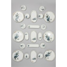 İpek Porselen 6 Kişilik 29 Parça Toledo  Porselen Kahvaltı Takımı Duck– Şık Kahvaltı Seti