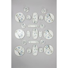 İpek Porselen 6 Kişilik 29 Parça Toledo  Porselen Kahvaltı Takımı Fly– Şık Kahvaltı Seti