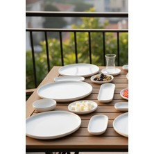 İpek Porselen 6 Kişilik 29 Parça Toledo  Porselen Kahvaltı Takımı Platın Yaldız– Şık Kahvaltı Seti