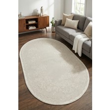 Esperya Home Amatis Modern Premium Krem Halı Yumuşak Dokuma Halı Salon Oturma Odası Mutfak Yolluk