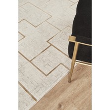 Esperya Home Eva Modern Dokuma Halı Krem Bej Yumuşak Doku Premium Salon Halısı Oturma Odası Yolluk