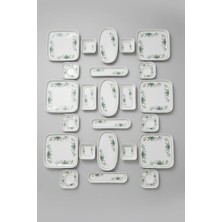 İpek Porselen 6 Kişilik 29 Parça Verano  Porselen Kahvaltı Takımı Yonca– Şık Kahvaltı Seti