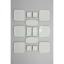 İpek Porselen 6 Kişilik 14 Parça Verano  Porselen Kahvaltı Takımı Platın Yaldız– Şık Kahvaltı Seti