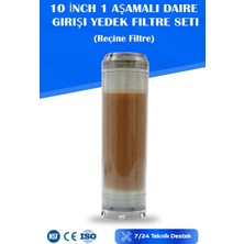 Watermelon Daire Bina Sayaç Girişi 10" Inch 1 Aşama ( Reçine ) Yedek Filtre Seti