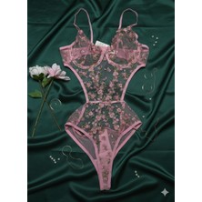 Arona Çiçekli Dantelli Bodysuit