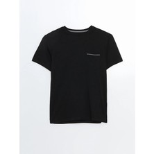 Lc Waikiki Yeni Sezon Bisiklet Yaka Kısa Kollu Erkek Pijama Üst