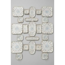 İpek Porselen 6 Kişilik 29 Parça Verano  Porselen Kahvaltı Takımı Morıa– Şık Kahvaltı Seti